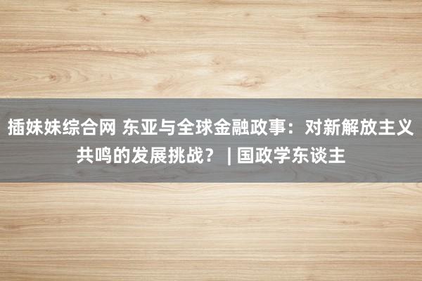 插妹妹综合网 东亚与全球金融政事：对新解放主义共鸣的发展挑战？ | 国政学东谈主