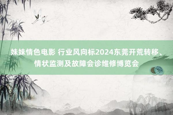 妹妹情色电影 行业风向标2024东莞开荒转移、情状监测及故障会诊维修博览会