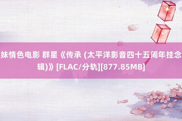 妹妹情色电影 群星《传承 (太平洋影音四十五周年挂念专辑)》[FLAC/分轨][877.85MB]